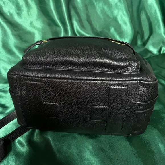 Tory Burch Black Pebbled Leather Backpack (M) - Picture 4 of 6